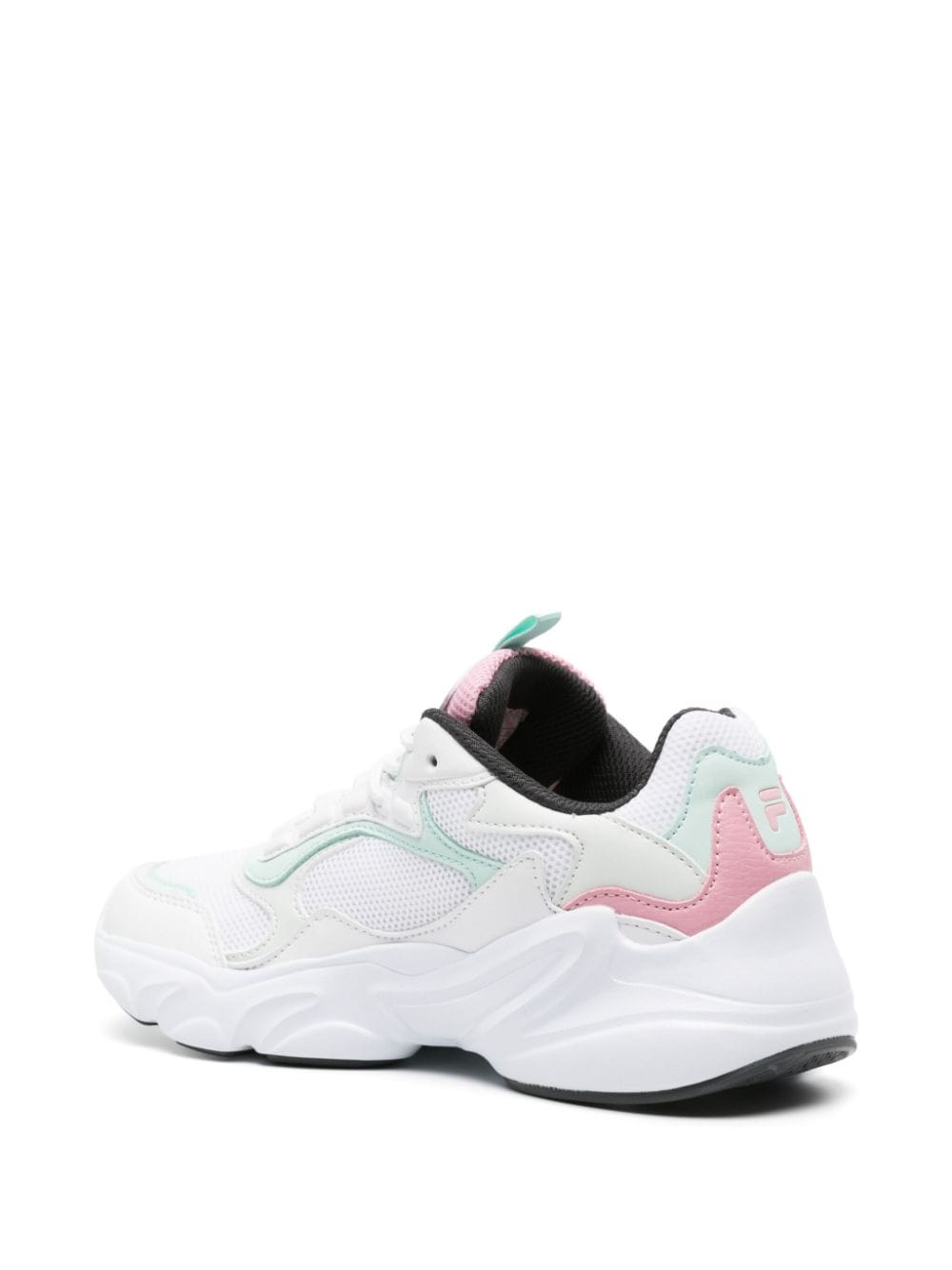 Shop Fila Collene Panelled Chunky Sneakers In Weiss