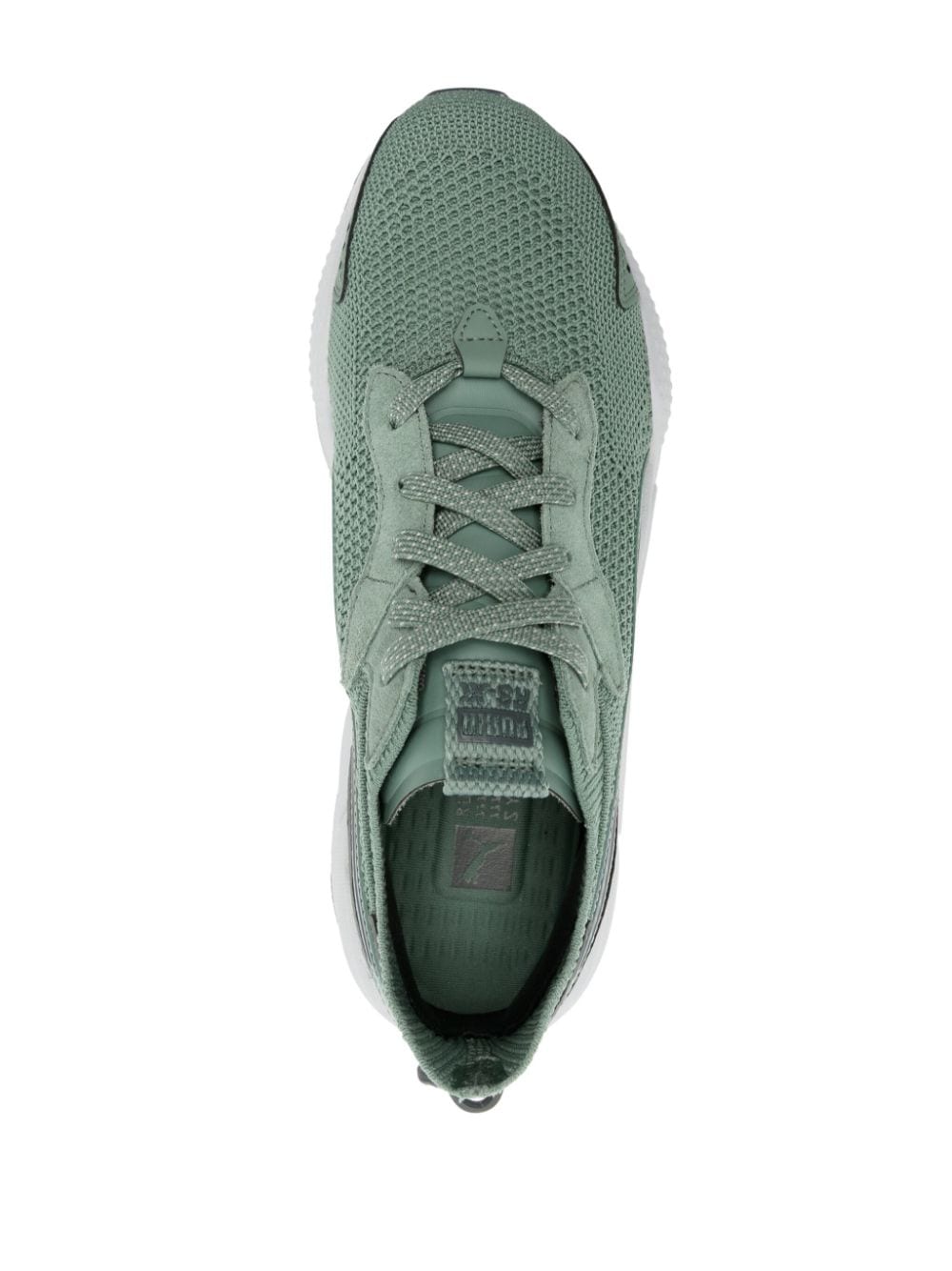 Shop Puma Rs-xk Knitted Sneakers In Green