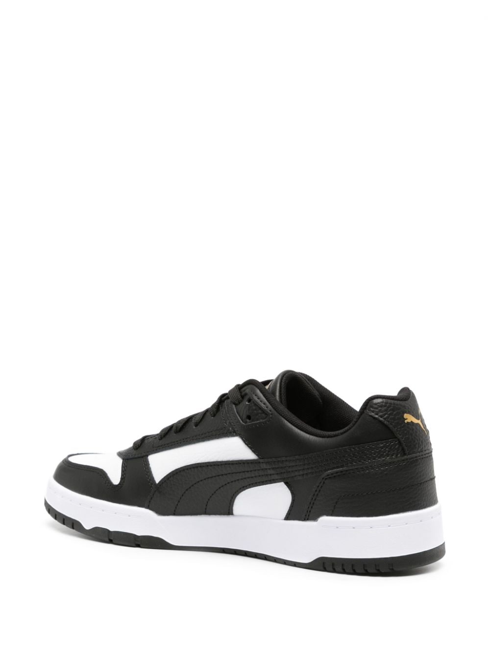 Shop Puma Rbd Game Leather Sneakers In Black