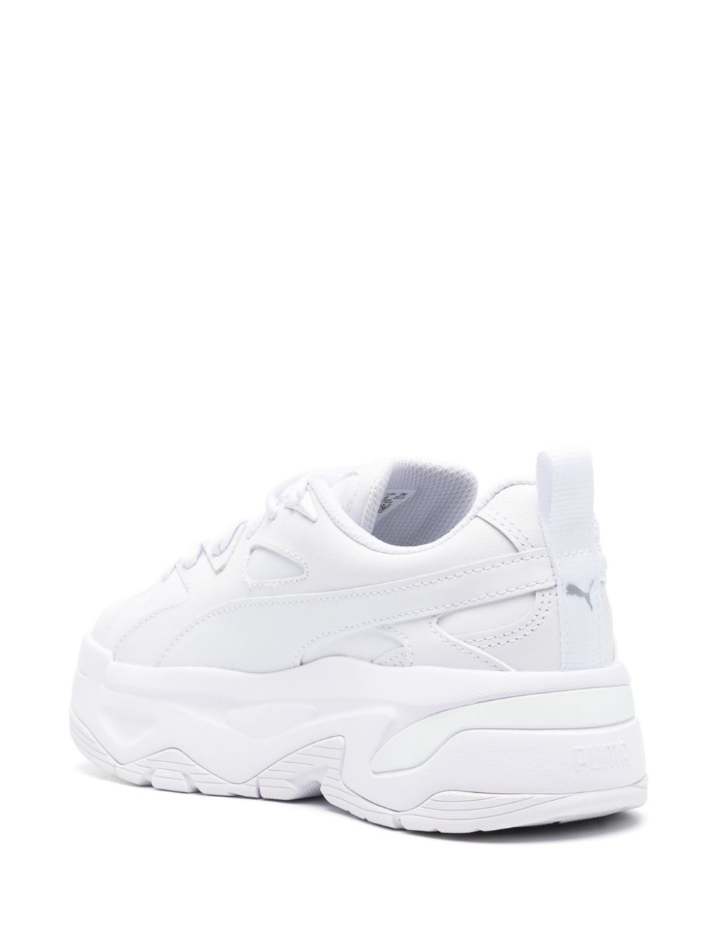 Shop Puma Blstr Dresscode Leather Sneakers In White