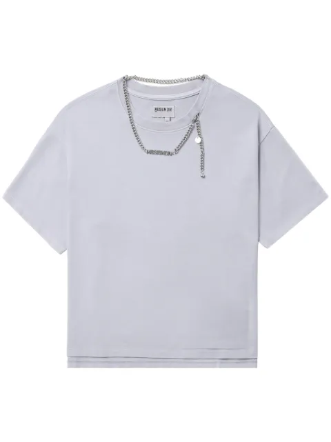 Musium Div. chain-detail cotton T-shirt