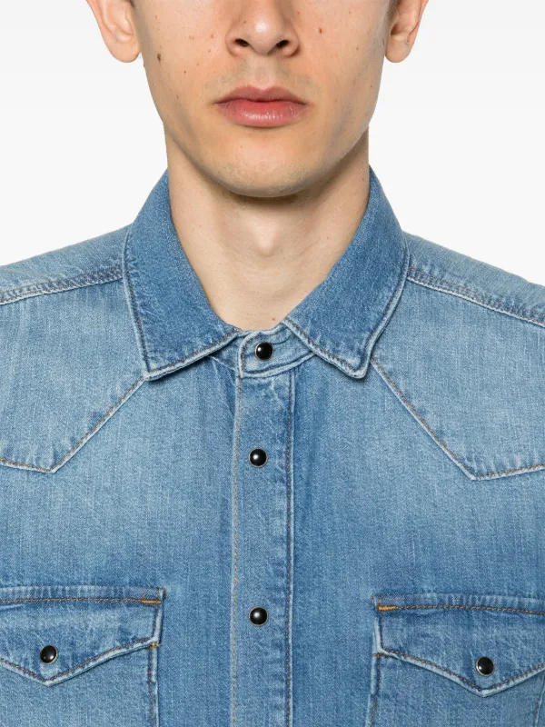 FRAME Western Denim Shirt | Blue | FARFETCH