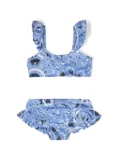 ETRO KIDS floral-print bikini - Blue