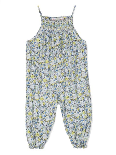 Bonpoint Lilisy floral-print dungarees