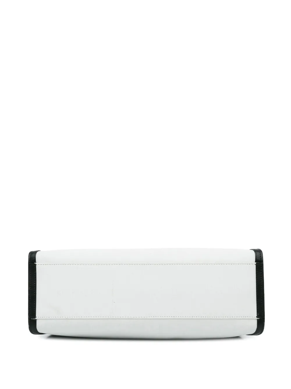 Pre-owned Fendi Medium Peekaboo Iseeu Two-way Bag In White