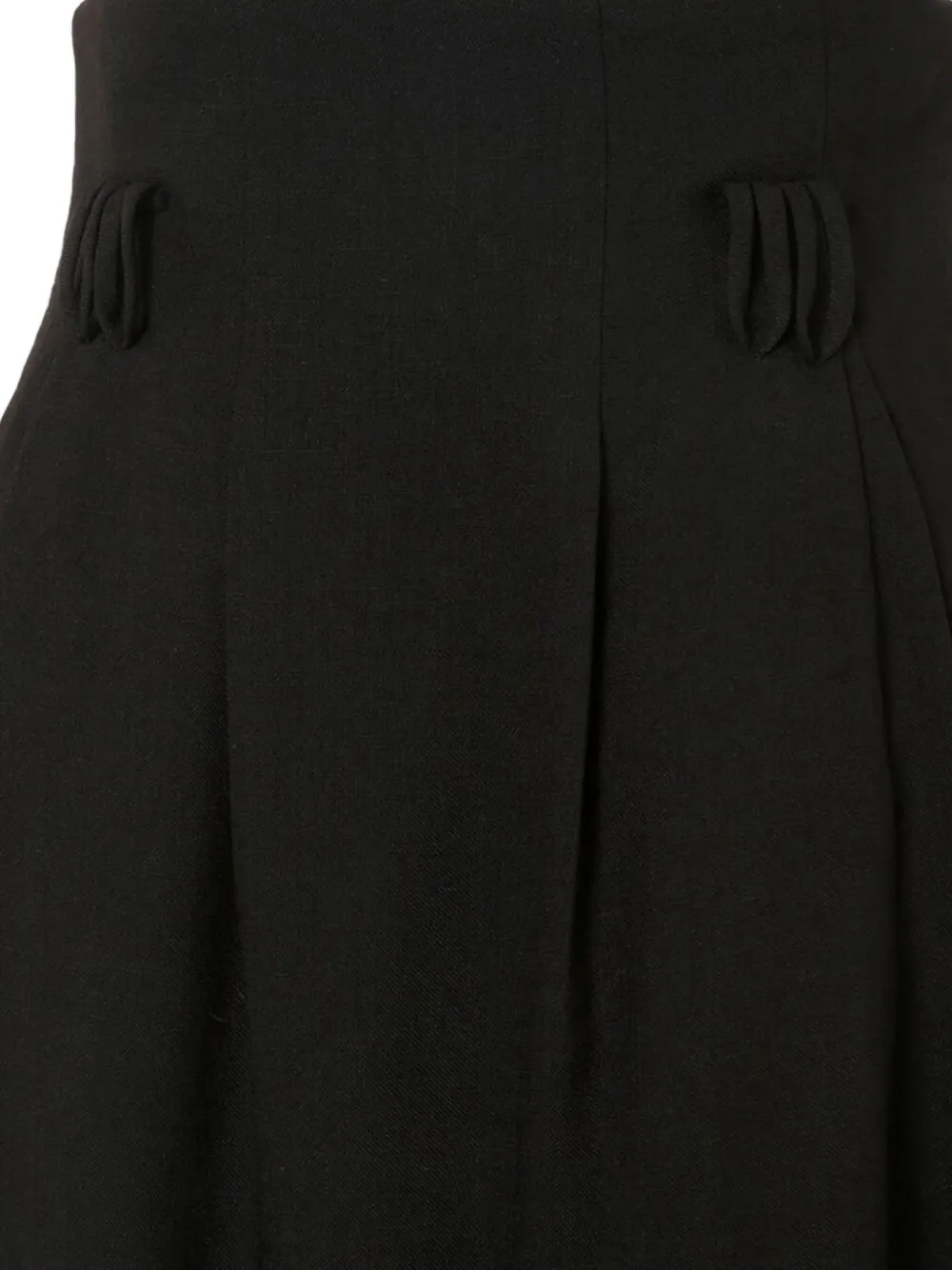 Mame Kurogouchi Cocoon Midi Skirt In Black