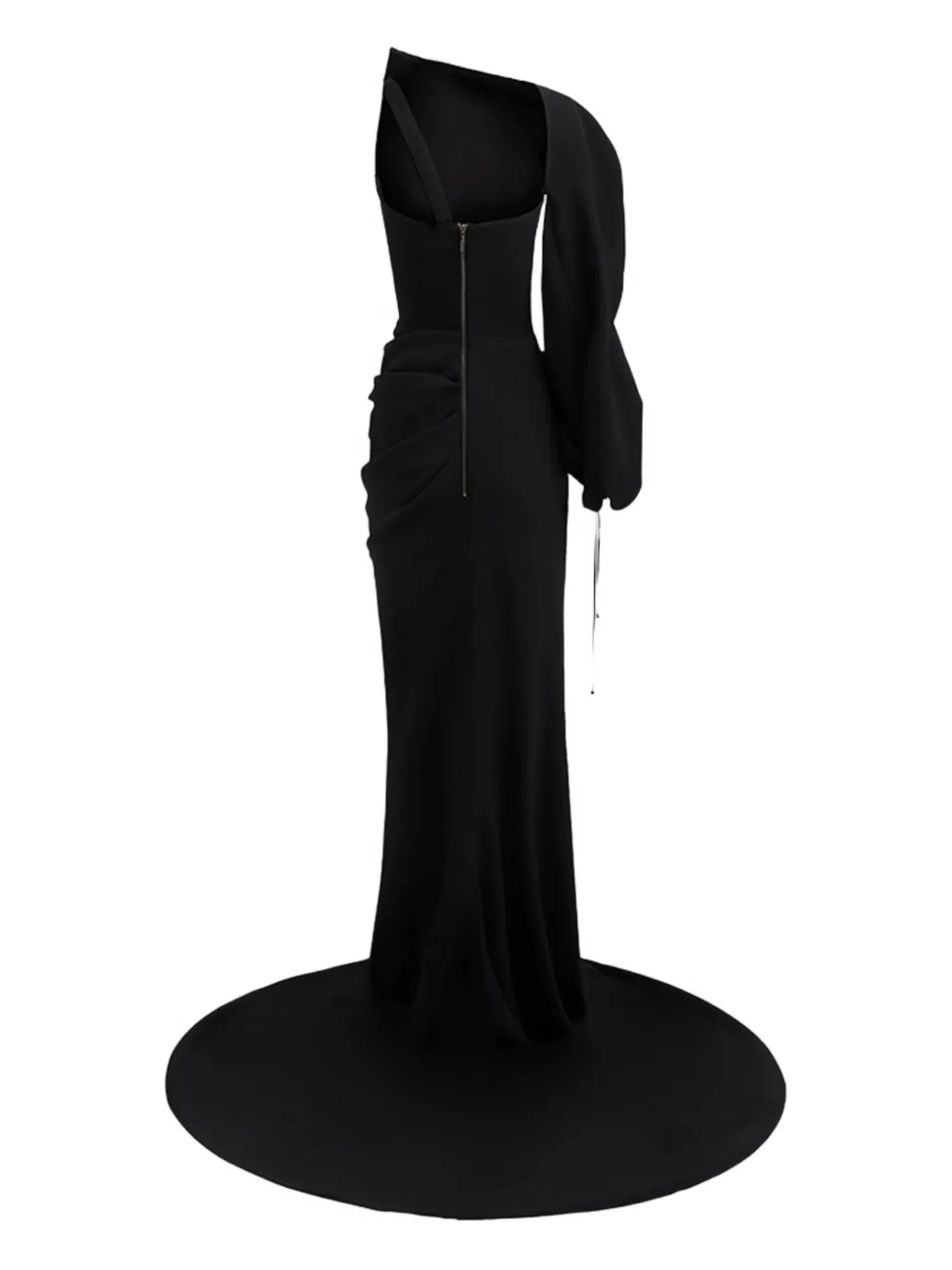 Maticevski Embellished One-shoulder Dress In Black