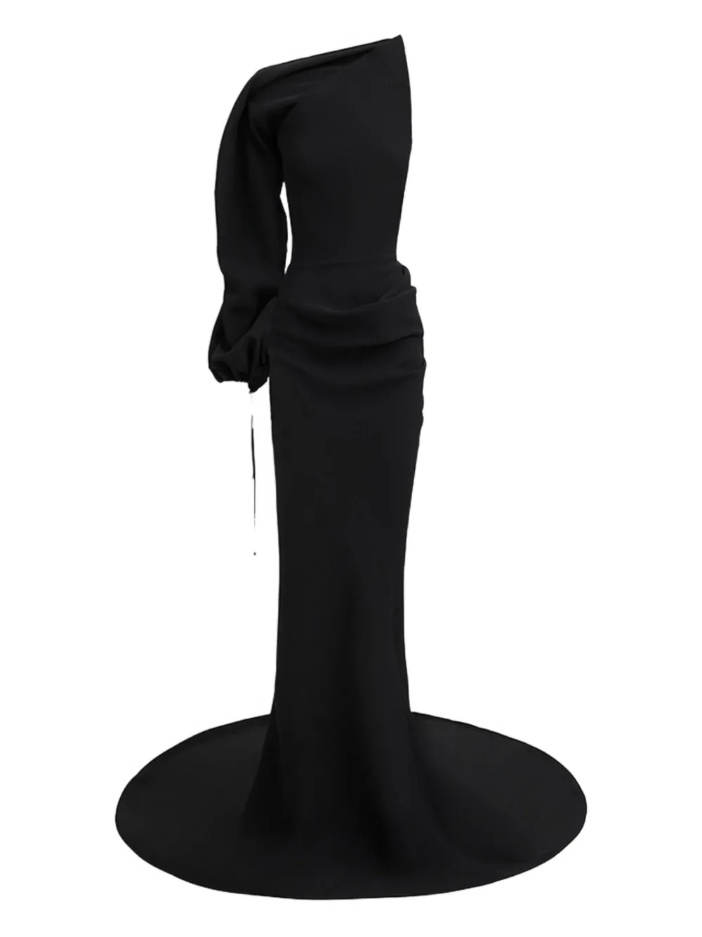 Maticevski Embellished One-shoulder Dress In Black