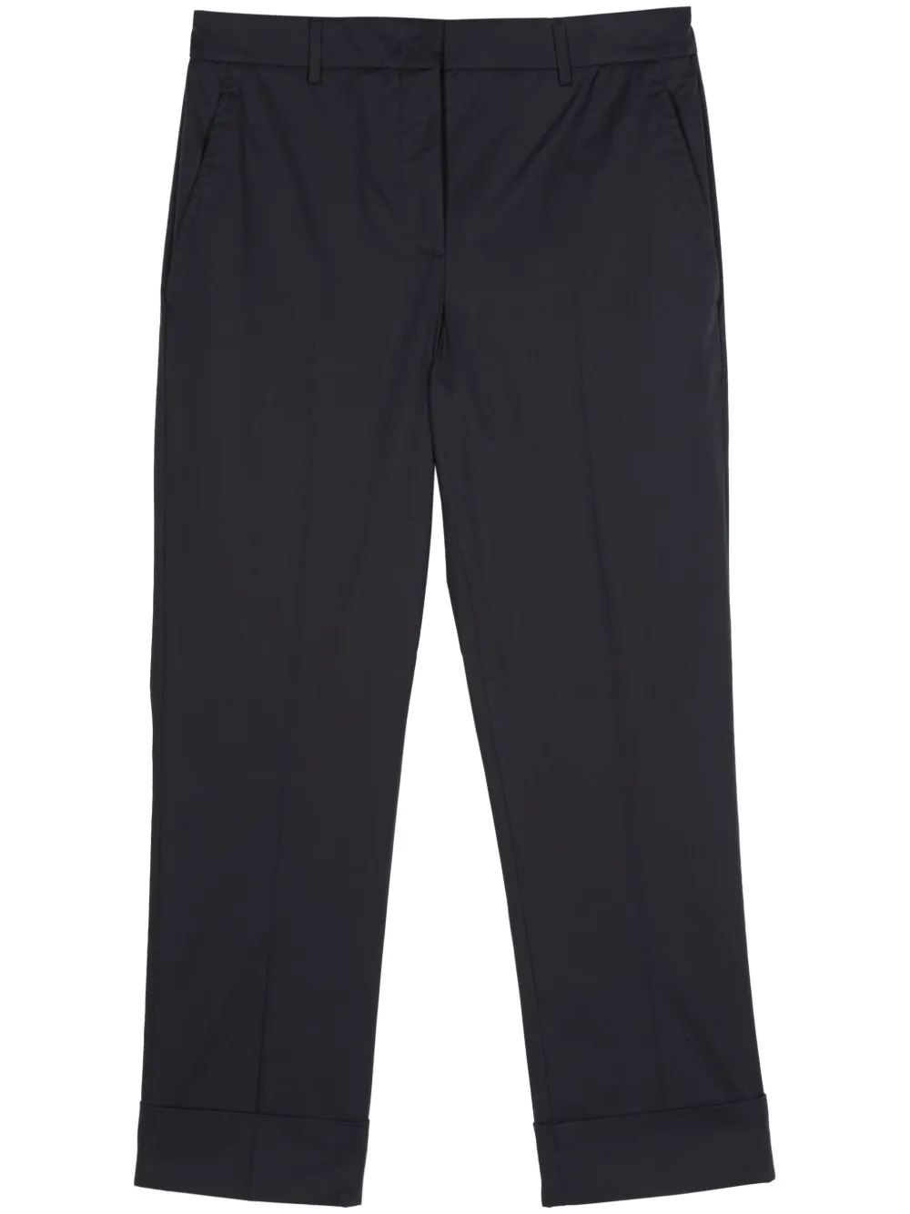 Incotex Slim-cut Cropped Trousers In Blue