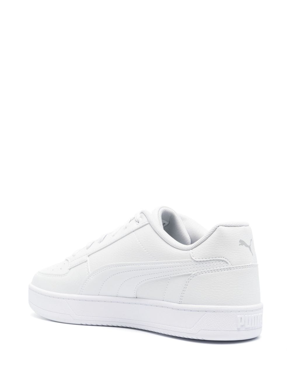 Shop Puma Caven Leather Sneakers In White