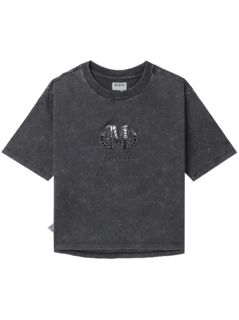 Musium Div. cut-out cotton cropped T-shirt