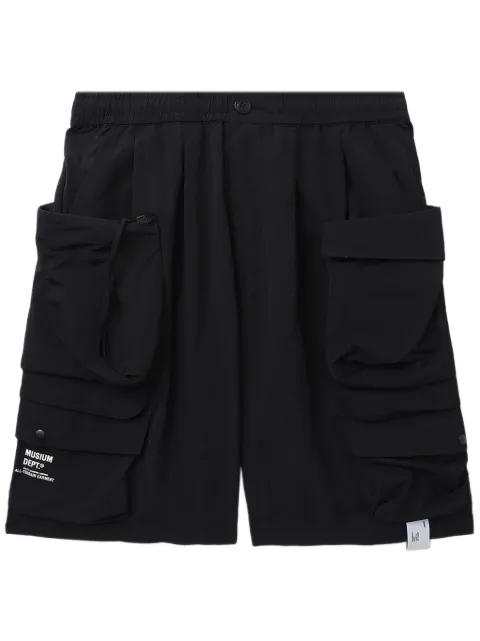 Musium Div. logo-print cargo shorts