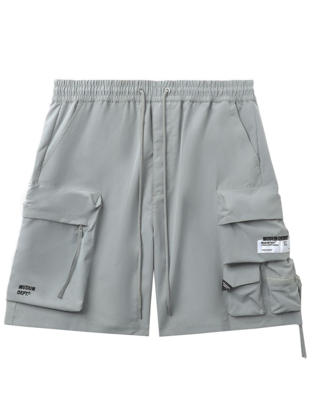 Musium Div. Drawstring-fastening Cargo Shorts In Grey