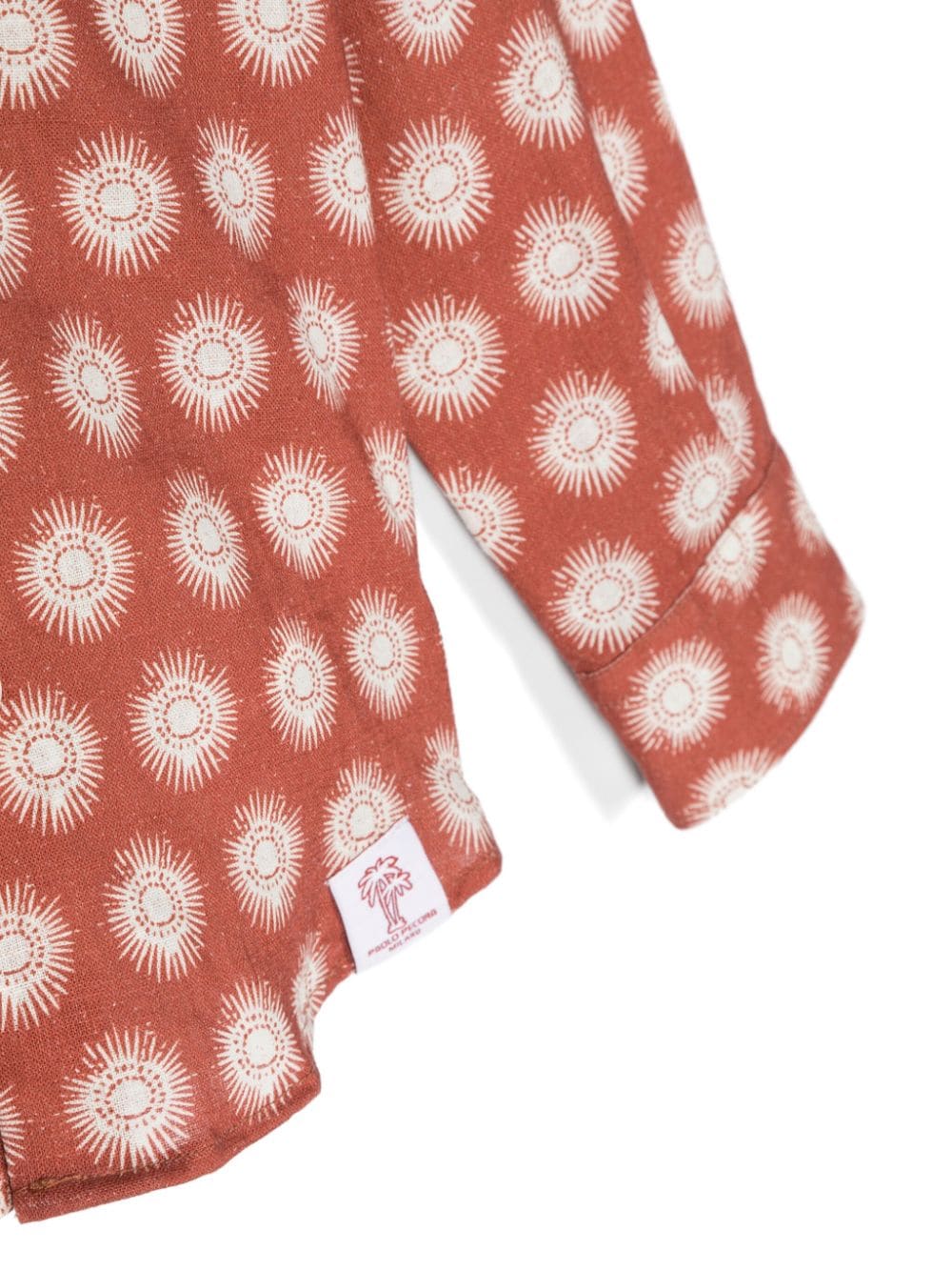 Shop Paolo Pecora Abstract-print Shirt In Red