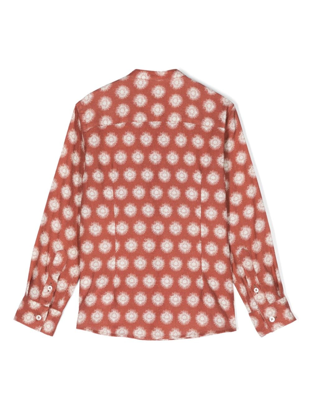 Shop Paolo Pecora Abstract-print Shirt In Red