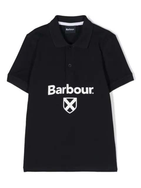 Barbour Kids logo-print polo shirt