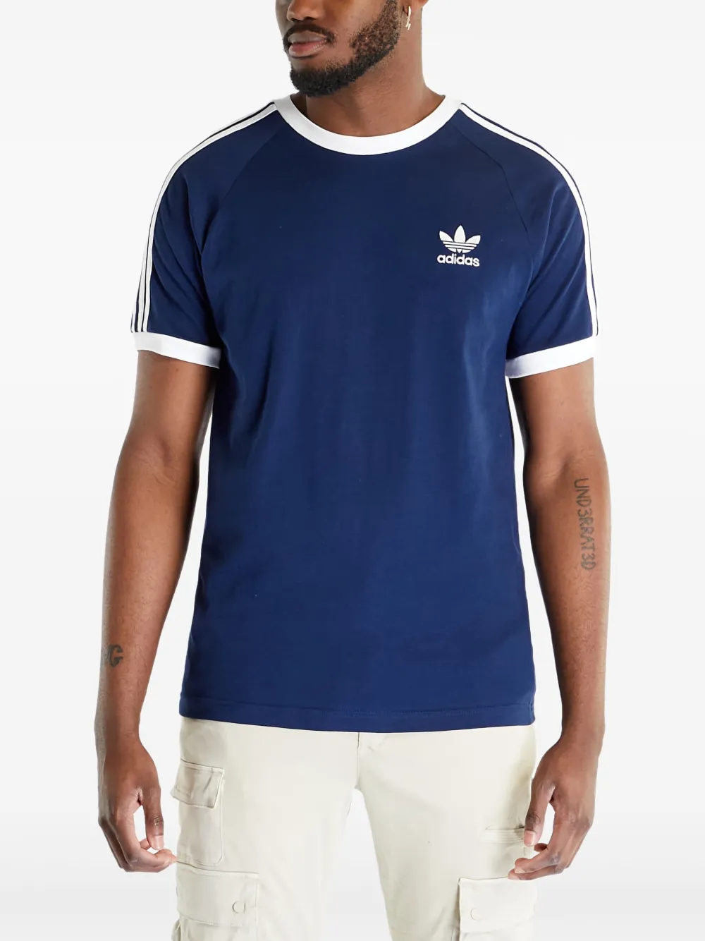 adidas Adicolor Classics striped T-shirt | Blue | Image 1