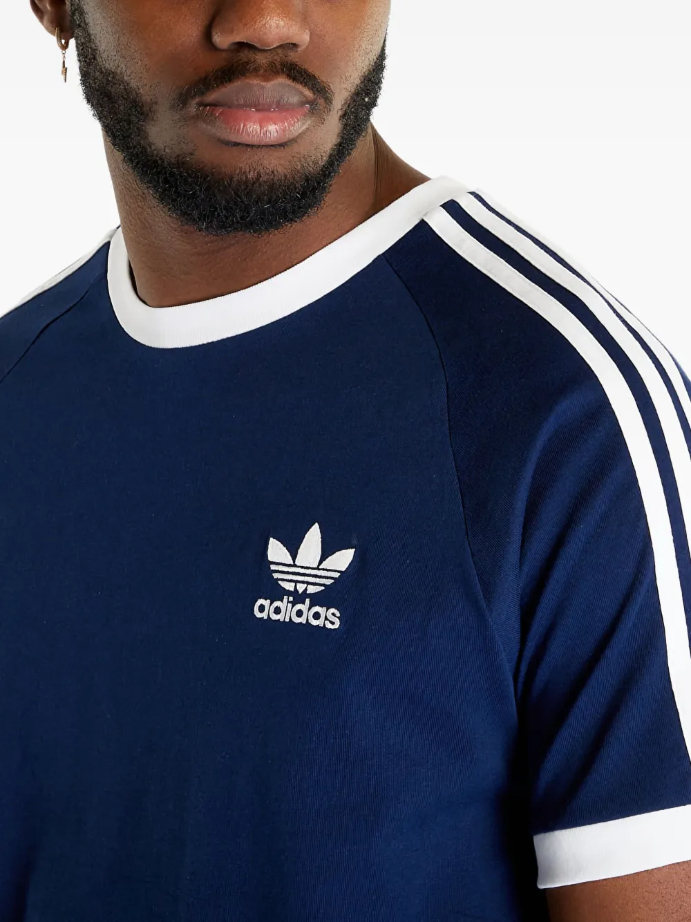 adidas Adicolor Classics gestreept T-shirt Blauw