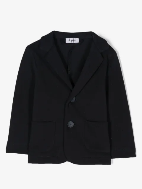 Il Gufo piqué-weave blazer