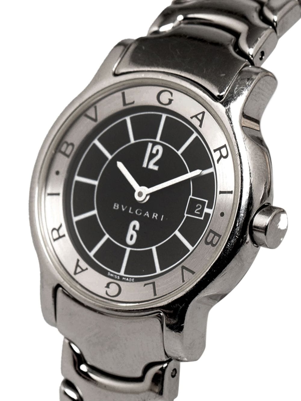 Bvlgari Pre-Owned 2000s pre-owned Soletempo 19 mm horloge - Zwart