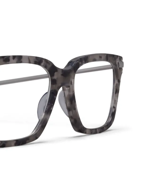 Thom Browne Eyewear スクエア眼鏡フレーム | グレー | FARFETCH JP