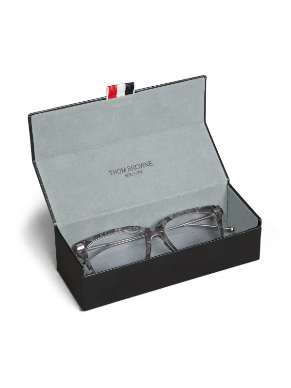 THOM BROWNE スクエアフレームメガネ 【関税込】 Thom Browne Eyewear スクエア眼鏡フレーム | ブラック