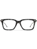 Thom Browne Eyewear marbled square-frame glasses - Grey