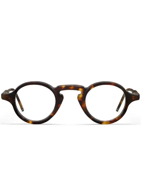 Thom Browne Eyewear lunettes de vue rondes à effet écailles de tortue