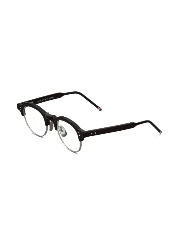 【送料&関税込】Thom Browne Oval Glasses - Unisex Thom Browne oval-frame Glasses | Black | FARFETCH JO