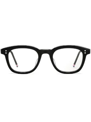 Thom Browne Eyewear rectangular-frame Sunglasses | Brown | FARFETCH RO