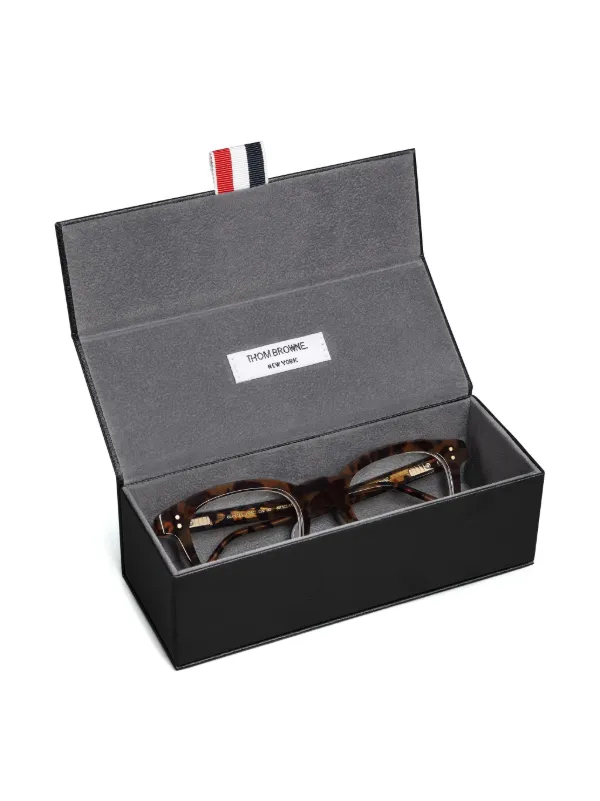 Thom Browne Eyewear rectangular-frame Sunglasses | Brown | FARFETCH CA