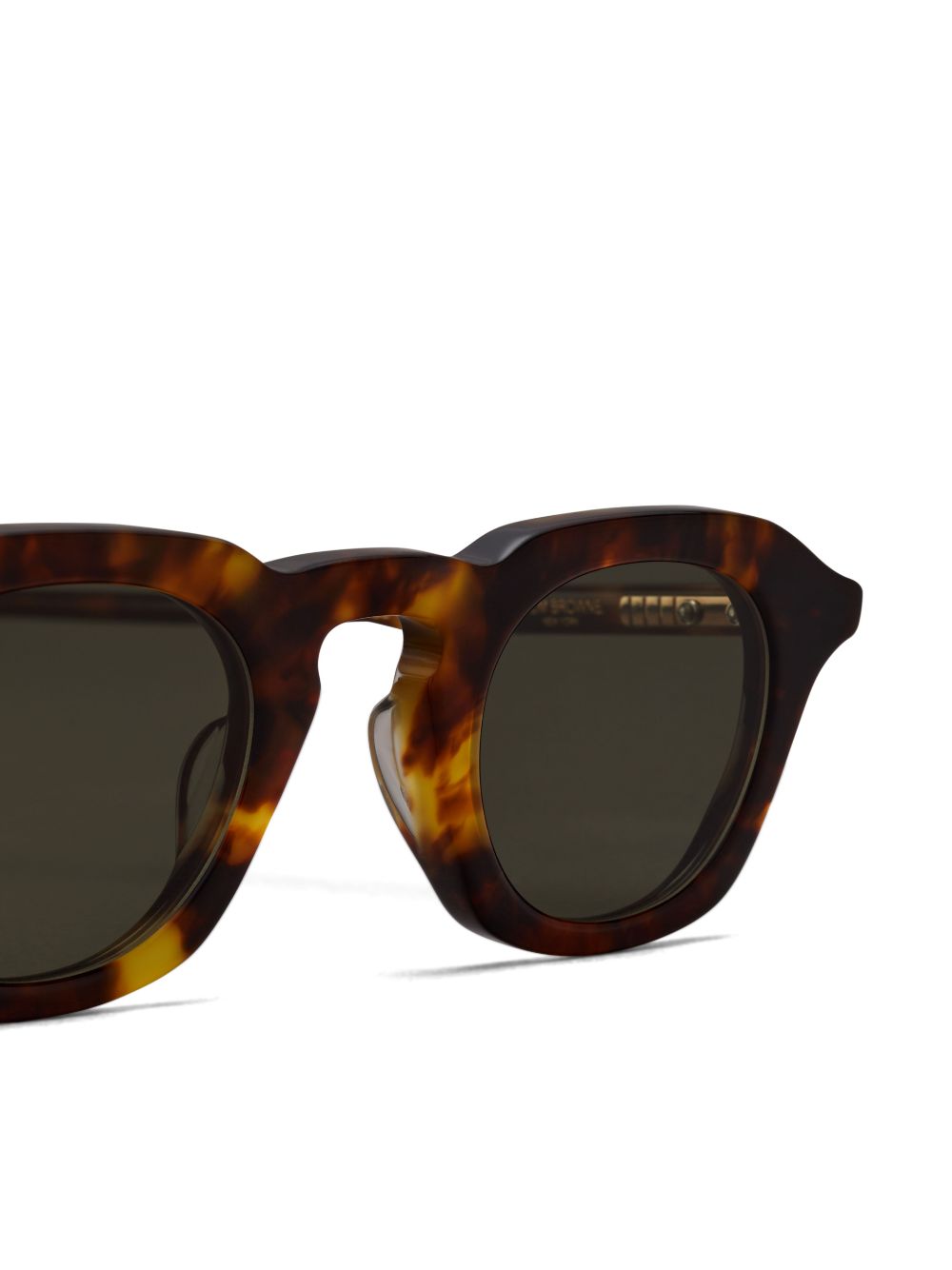 Shop Thom Browne Tortoiseshell Square-frame Sunglasses In Brown