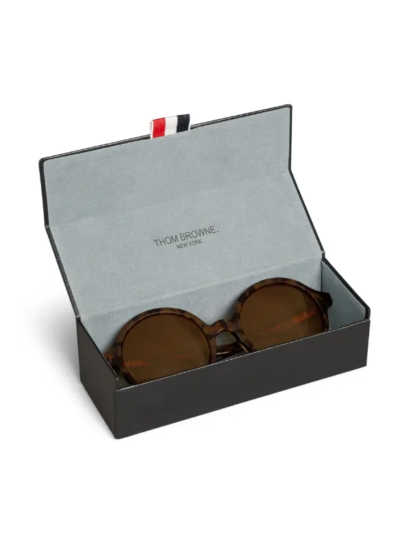 Thom Browne Eyewear トータスシェル ラウンドサングラス | ブラウン