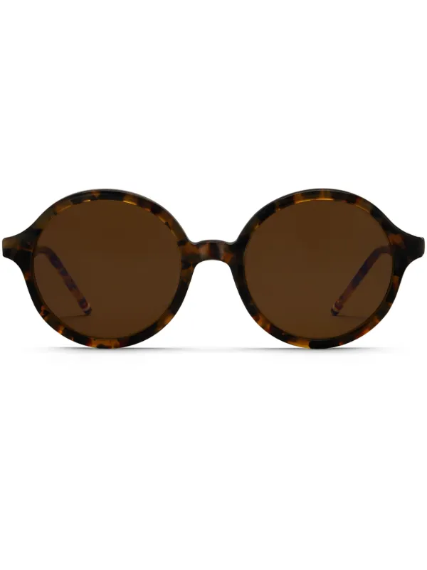 CHANEL トータスシェル ラウンドサングラス Thom Browne Eyewear トータスシェル ラウンドサングラス | ブラウン