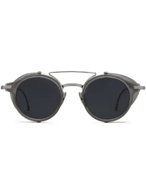 Lunettes de soleil à monture ronde - Thom Browne Eyewear - Modalova