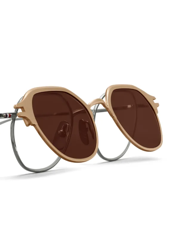 トムブラウン TB-710 メガネ/サングラス クリップオン THOM BROWNE メガネ 生産終了 (DITA期)+クリップオンセット通販