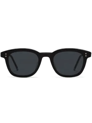 Thom Browne Eyewear oval-frame Sunglasses | Black | FARFETCH display picture 1