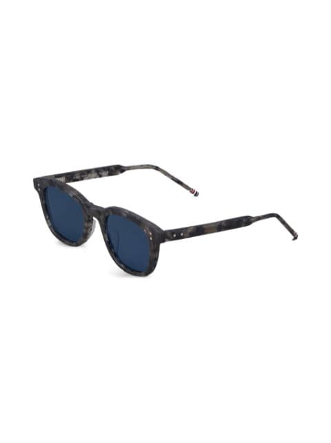 tortoiseshell rectangular-frame sunglasses