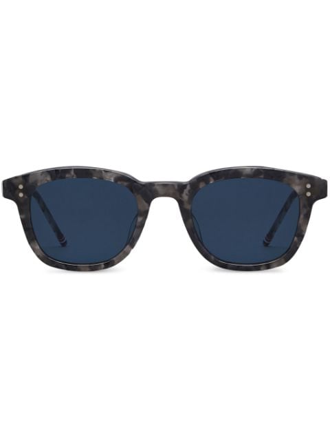 Thom Browne tortoiseshell rectangular-frame sunglasses