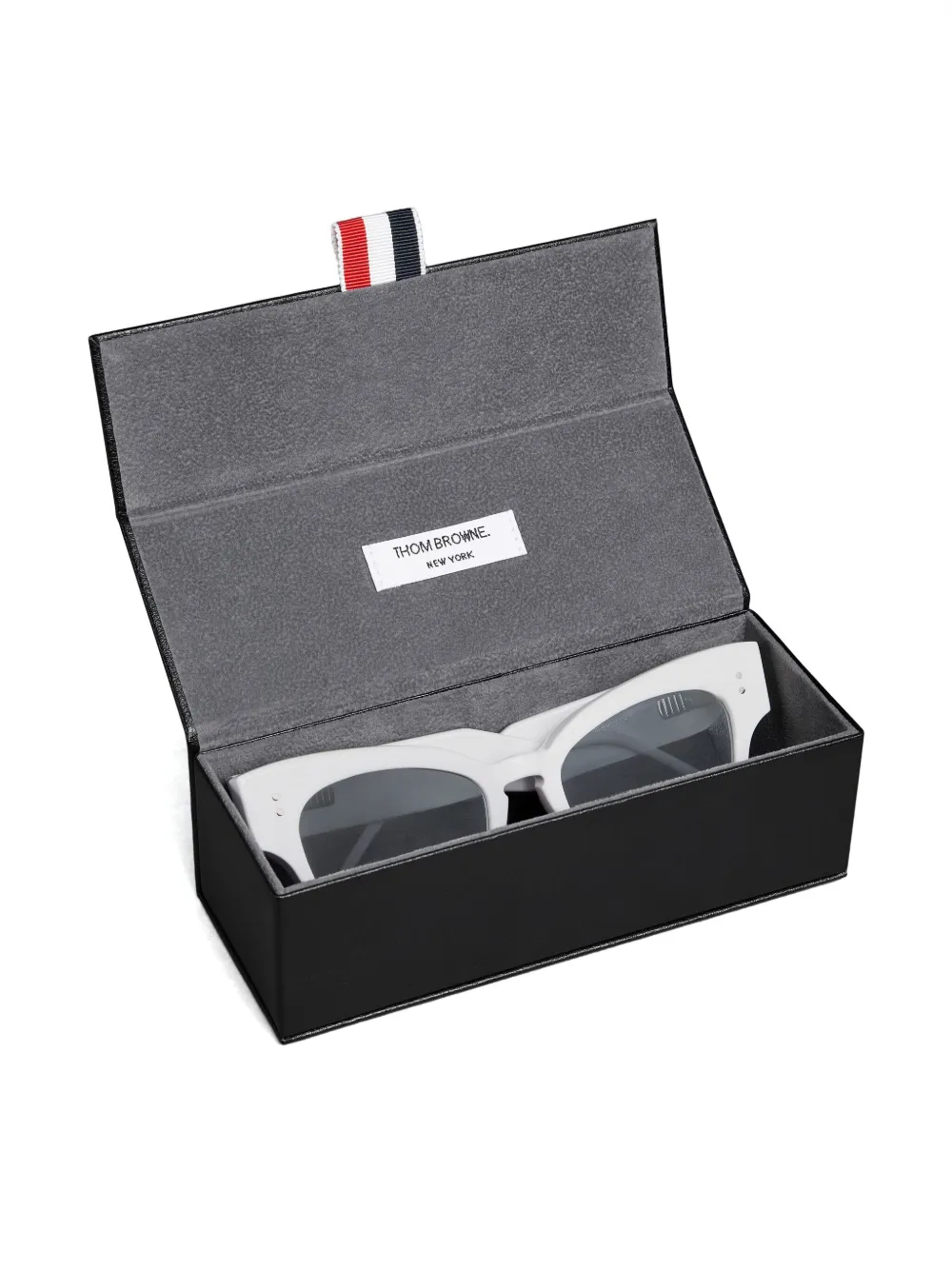 Thom Browne Cat-eye Frame Sunglasses In White