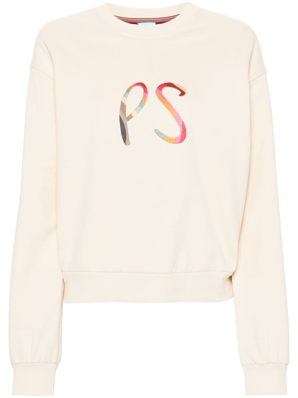 Shop Ps By Paul Smith Spray Swirl Cotton Sweatshirt In Neutrals