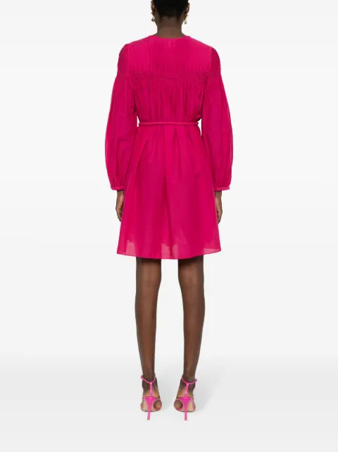 MARANT ÉTOILE Adeliani pintuck-detail dress RO0392FAB1J17E - 3
