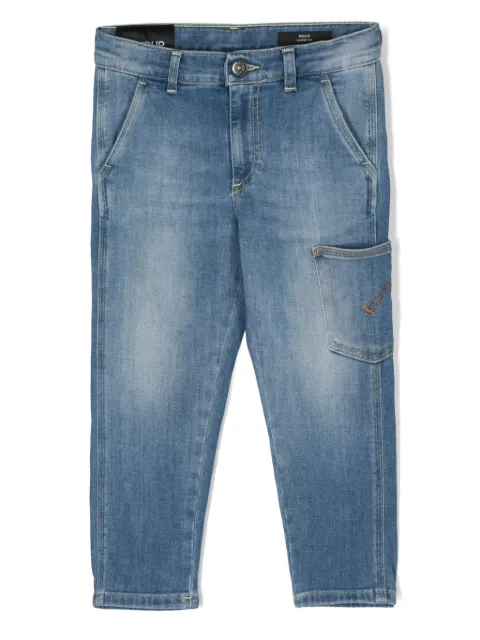 DONDUP KIDS mid-rise washed jeans