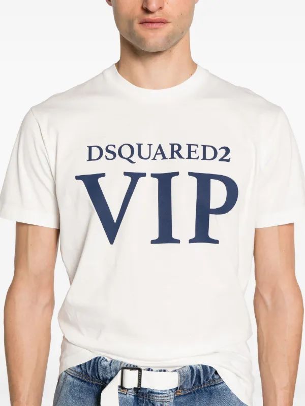 【送料&関税込】Dsquared2 Logo Print T-shirt DSQUARED2 Logo Print Cotton T-shirt | Black | FARFETCH ID