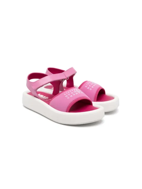 MM6 Maison Margiela Kids numbers-print touch-strap sandals
