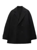 Filippa K double-breasted wool-cashmere coat - Black