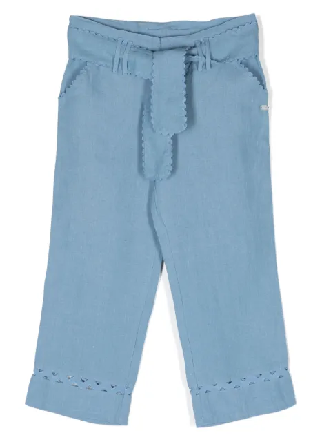 Tartine Et Chocolat pantalones con apliques de punto