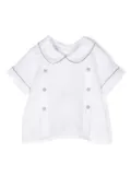 JESURUM BABY double-breasted linen blouse - White