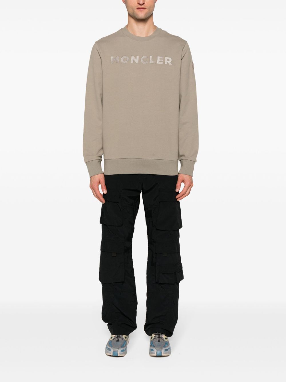 Moncler Girocollo cotton sweatshirt - Green