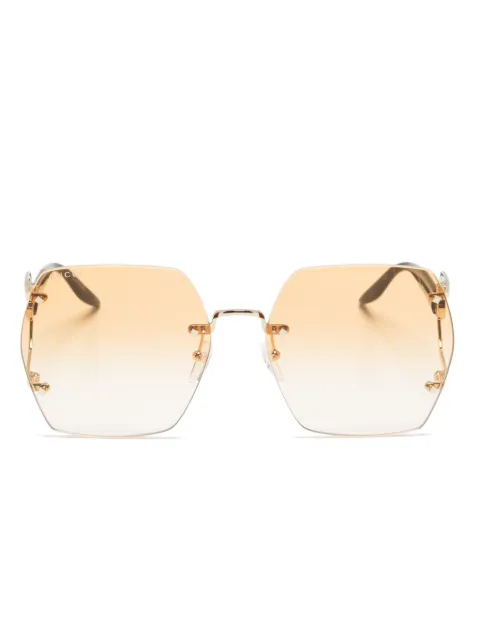 Gucci Eyewear lentes de sol con motivo Double G